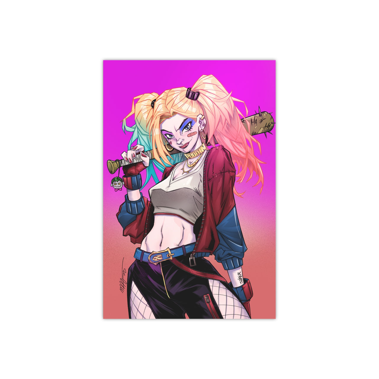 Harley Quinn Satin Posters (300gsm) | Art of MALO | DC Comics | Unsigned