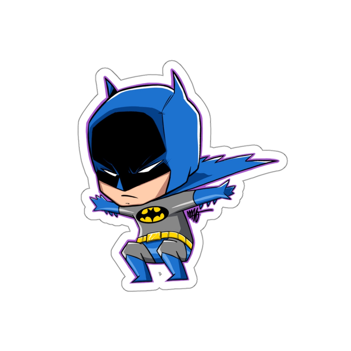 Batman | Chibi | DC Comics | Die-Cut Stickers | Art of Malo