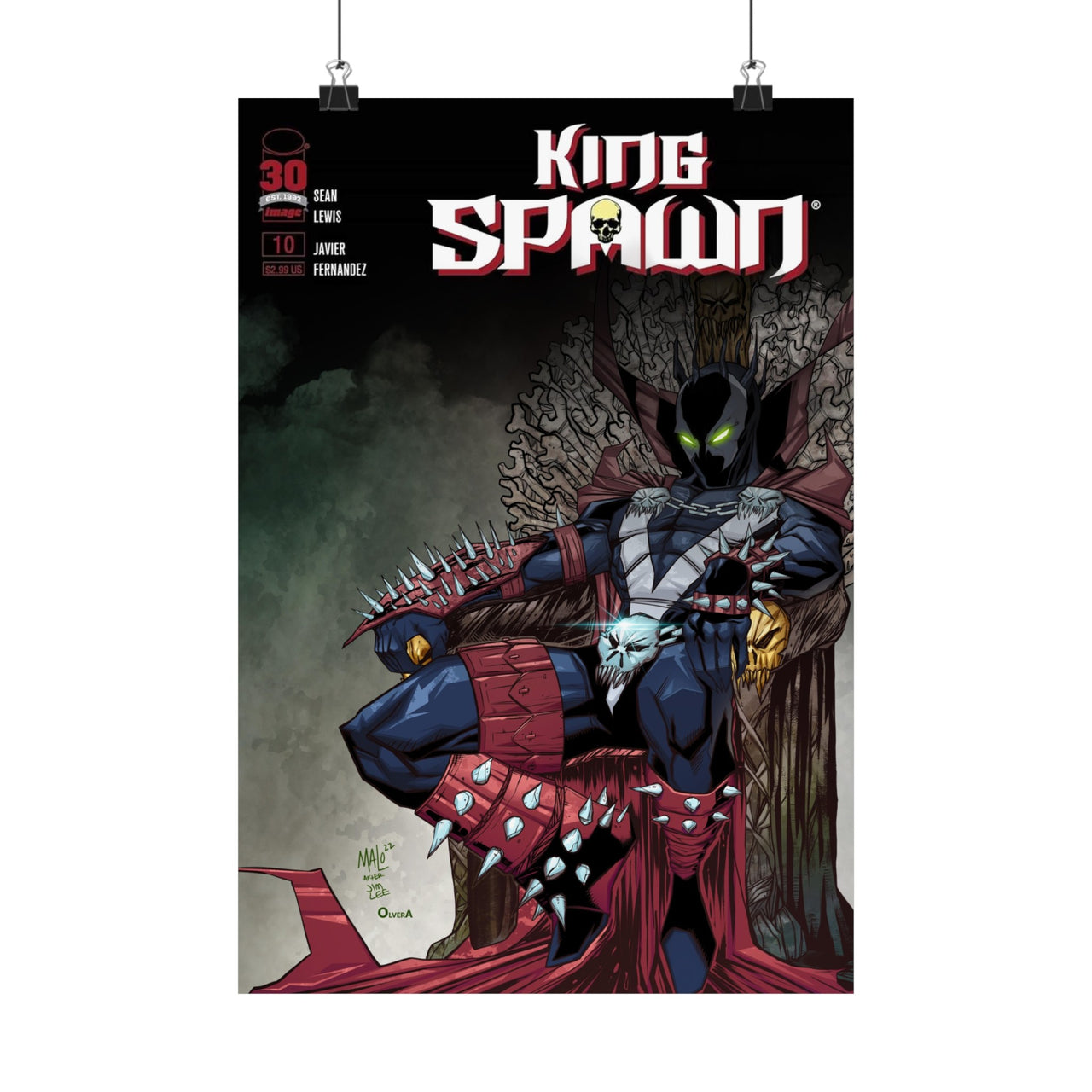 Unsigned - Spawn Print | King Spawn | Art Print | Title Treatment | Premium Matte vertical posters
