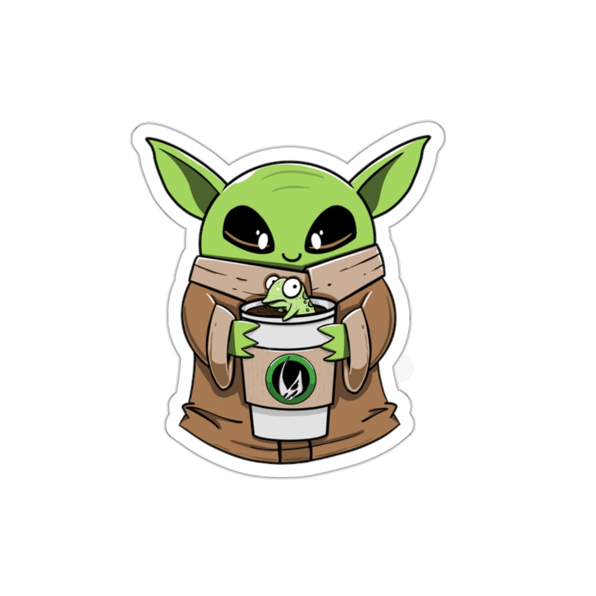 Grogu | Baby Yoda | Art of Malo | The Mandalorian | Die-Cut Stickers