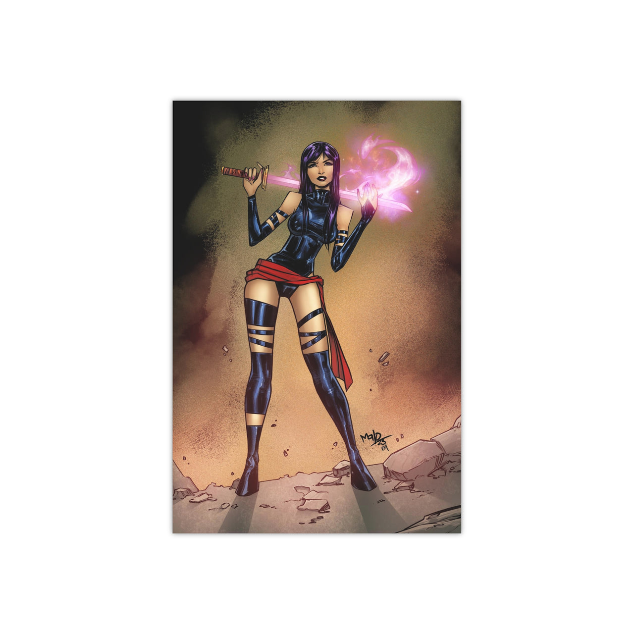 Unsigned - Psylocke | X-Men | Art of Malo Satin Posters (300gsm)