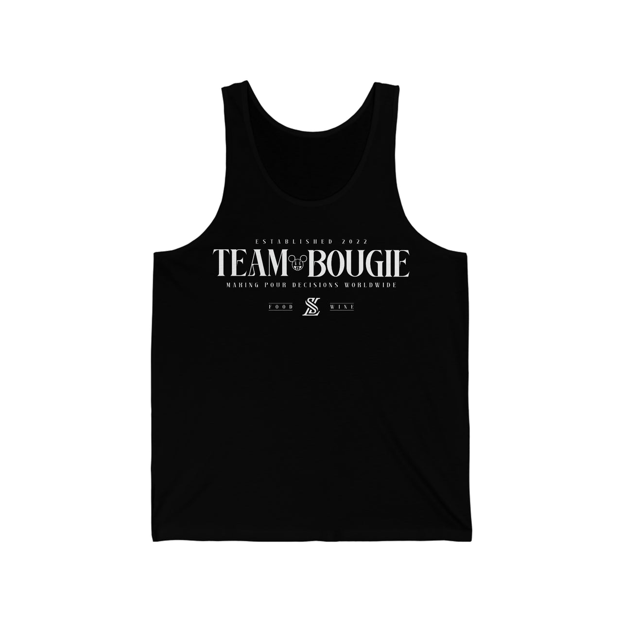 Team Bougie Food & Wine Tanks  - Unisex Jersey Tank