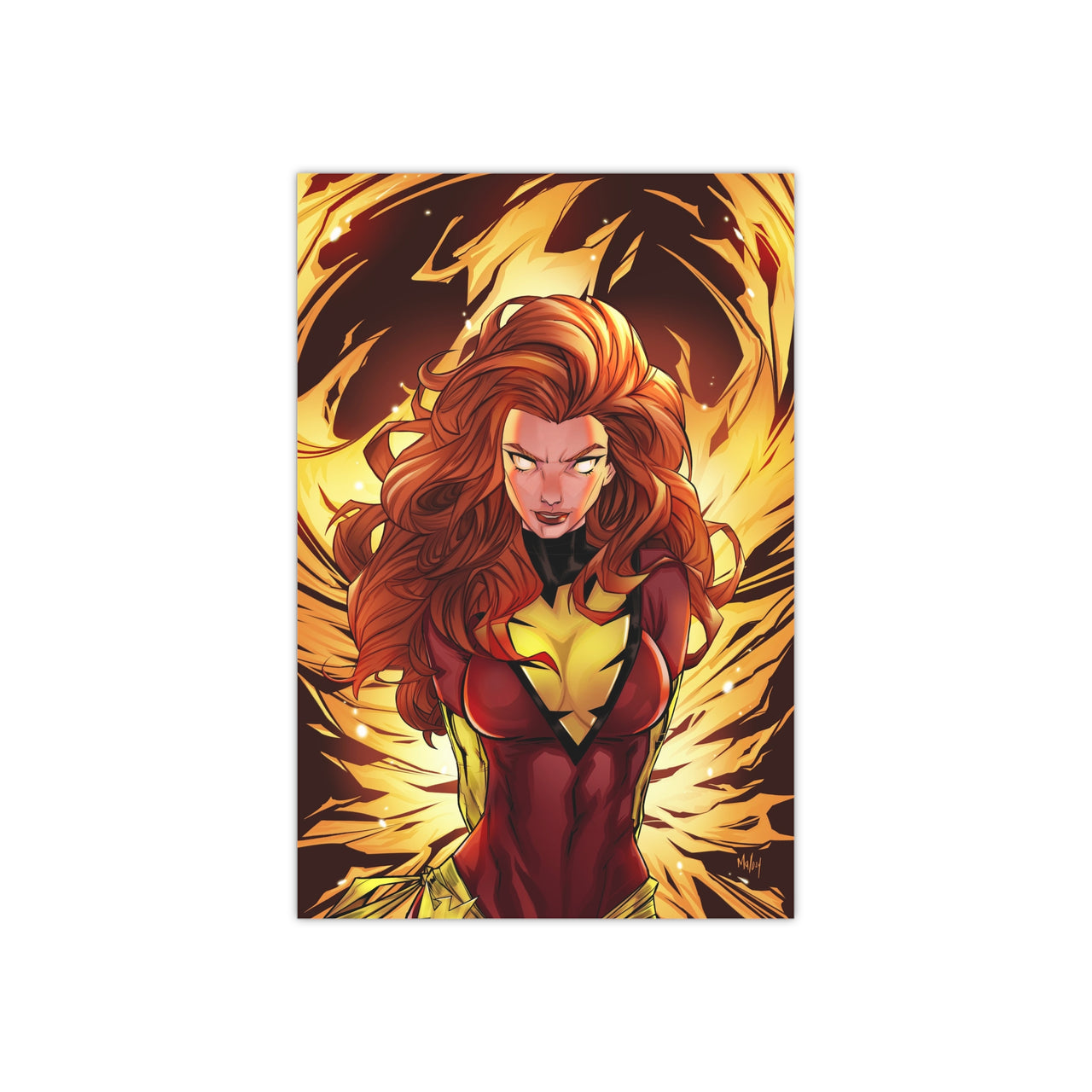 Dark Phoenix / Jean Grey Satin Posters (300gsm) | Art of Malo *Unsigned