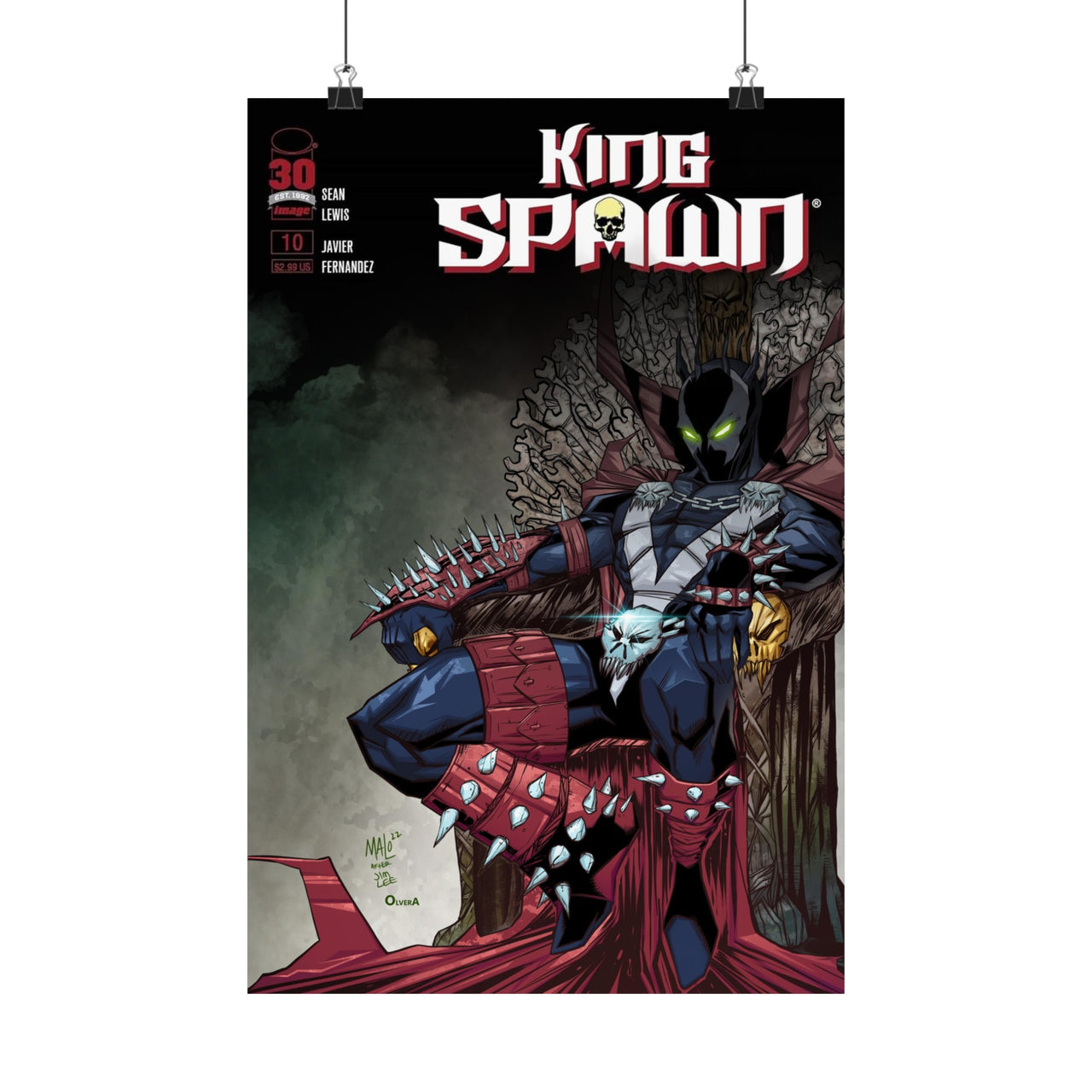 Unsigned - Spawn Print | King Spawn | Art Print | Title Treatment | Premium Matte vertical posters