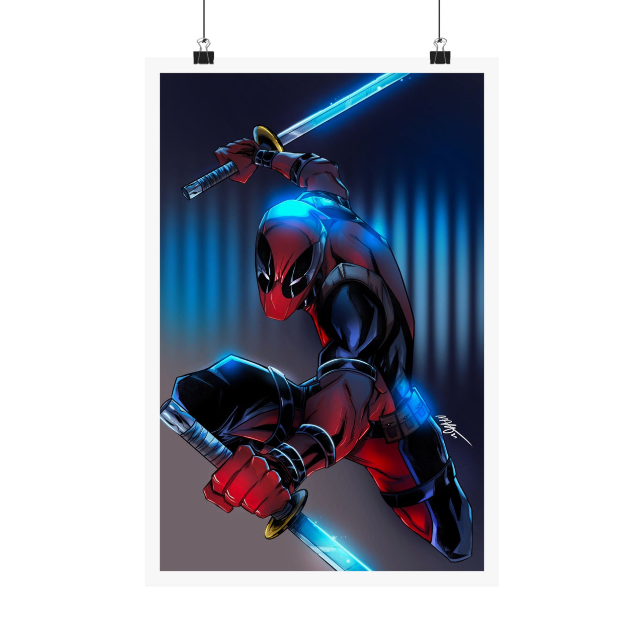 DEADPOOL | Art of Malo Original Art | Marvel | Premium Matte vertical posters *Unsigned