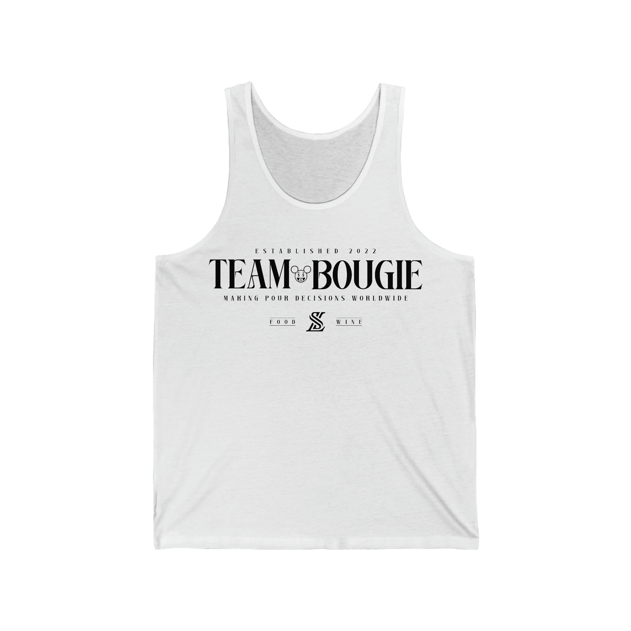 Team Bougie Food & Wine Tanks  - Unisex Jersey Tank