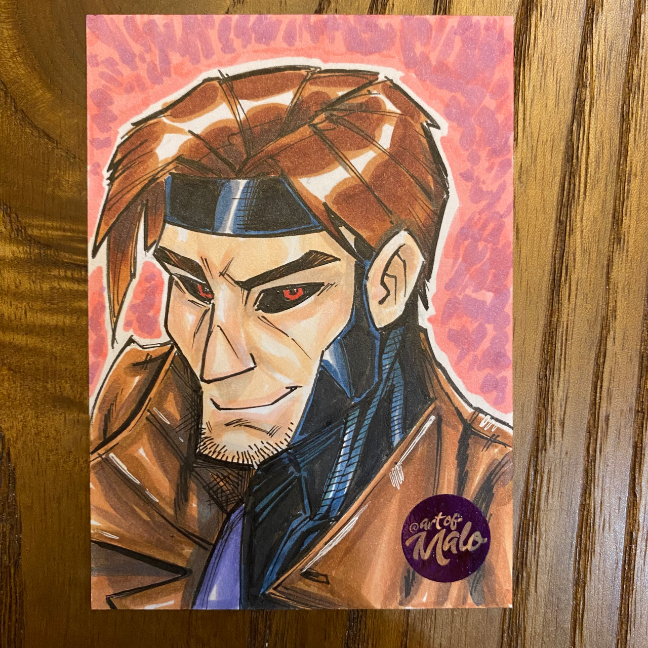 Gambit 2.5 x 3.5 Sketch Card