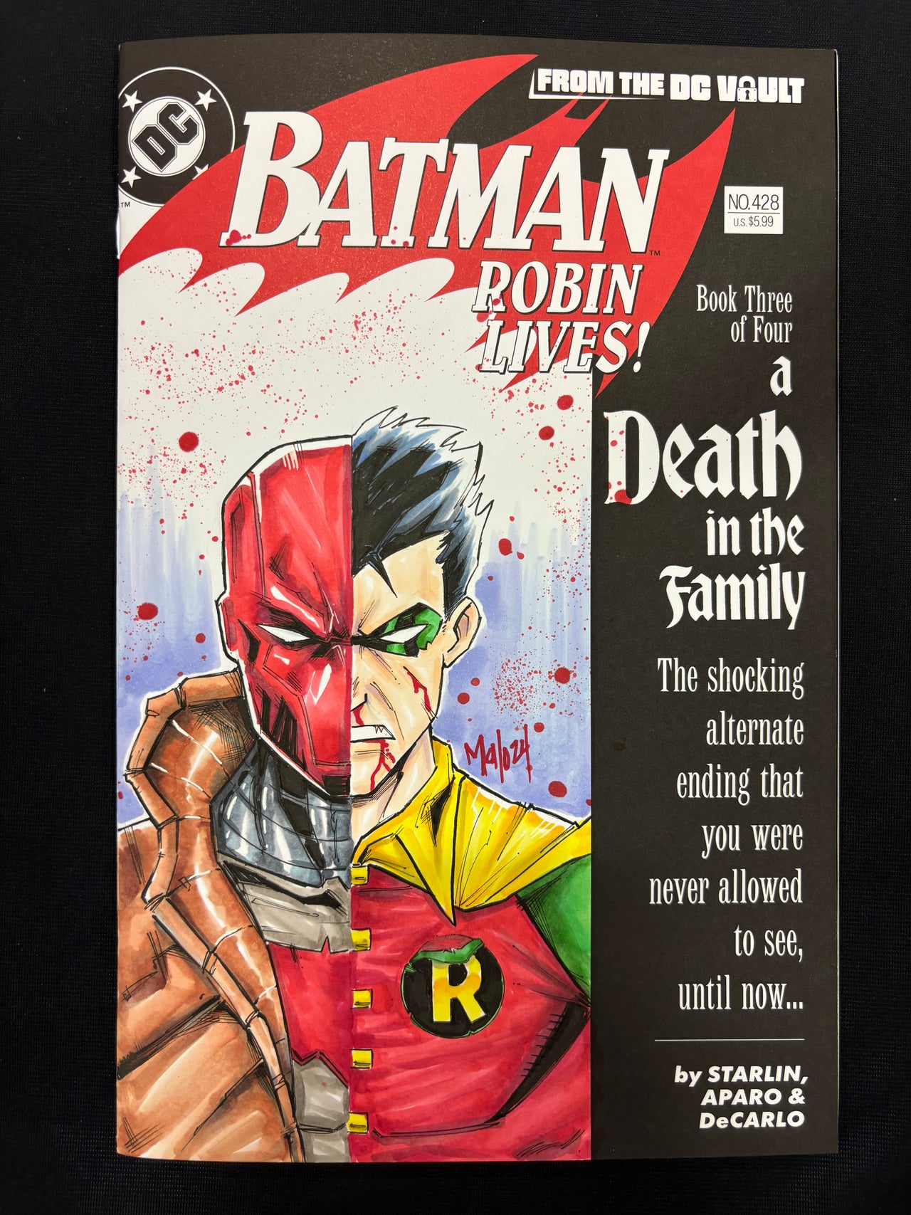 Jason Todd | Robin | Red Hood | Sketch Cover| Original Art | Art of Malo