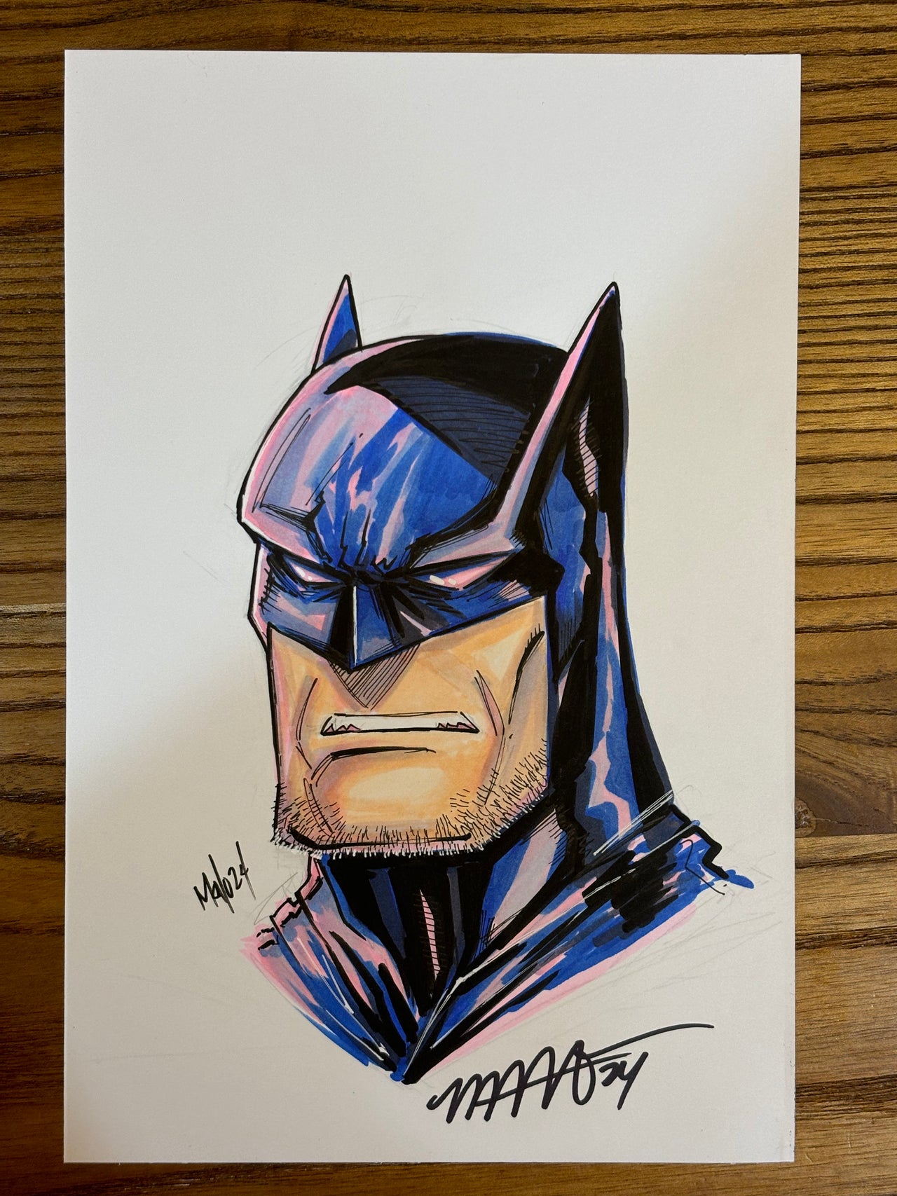 Batman 6x9 Headshot | Original Art | Art of Malo