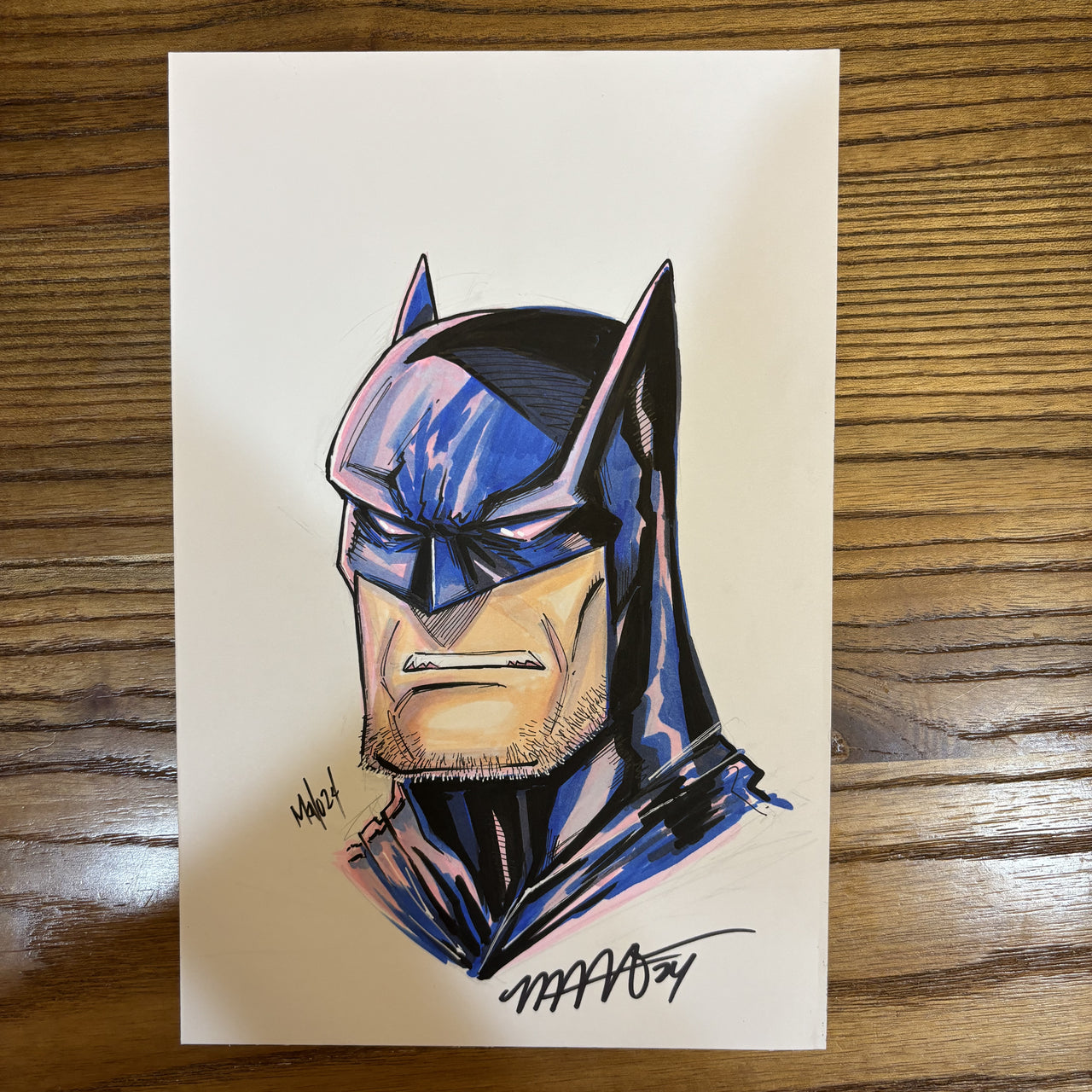 Batman 6x9 Headshot | Original Art | Art of Malo