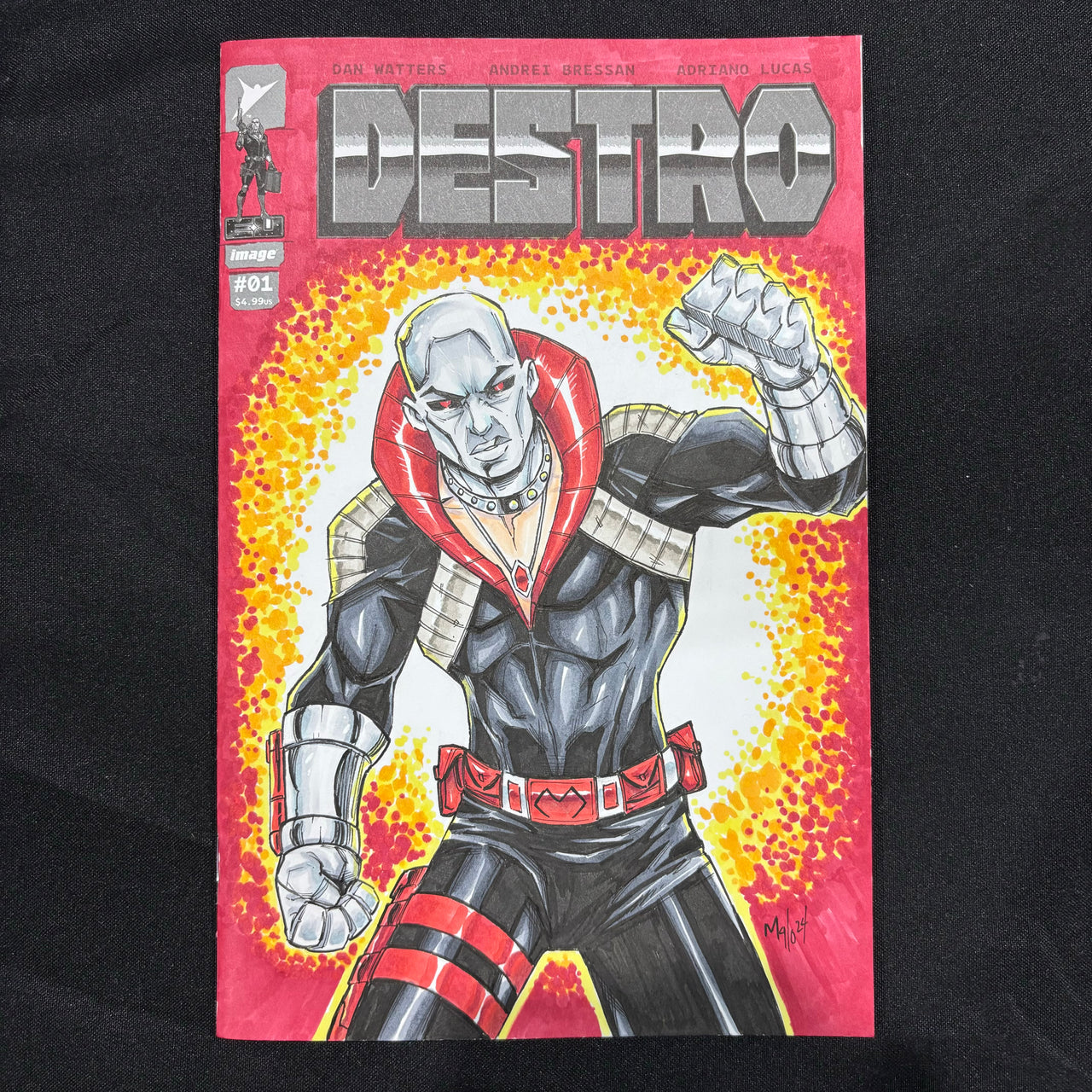 Destro Sketch Cover | G.I. Joe | Original Art | Art of Malo