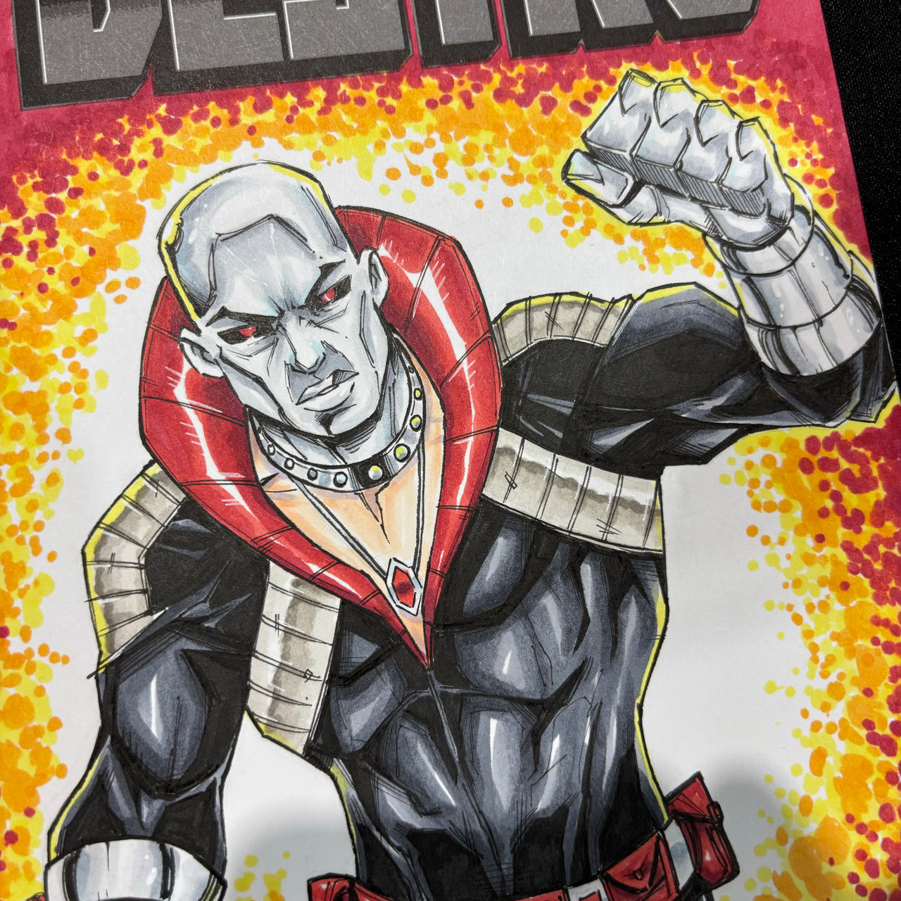 Destro Sketch Cover | G.I. Joe | Original Art | Art of Malo