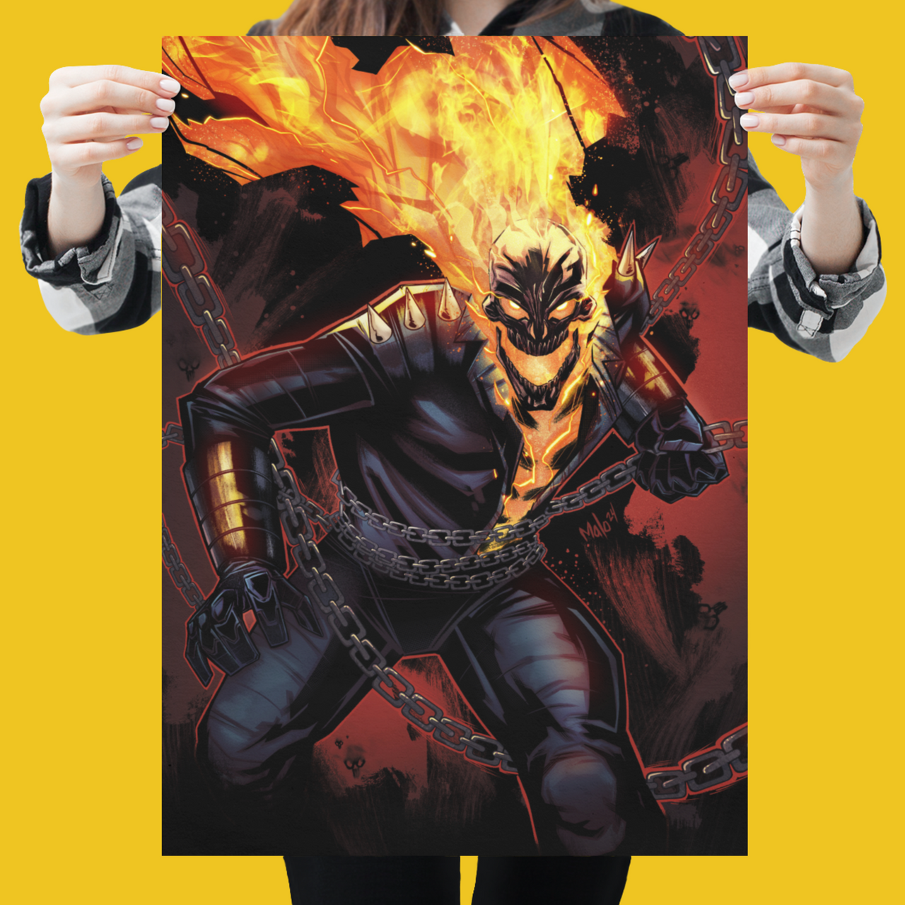 Ghost Rider Satin Posters (300gsm) | Unsigned