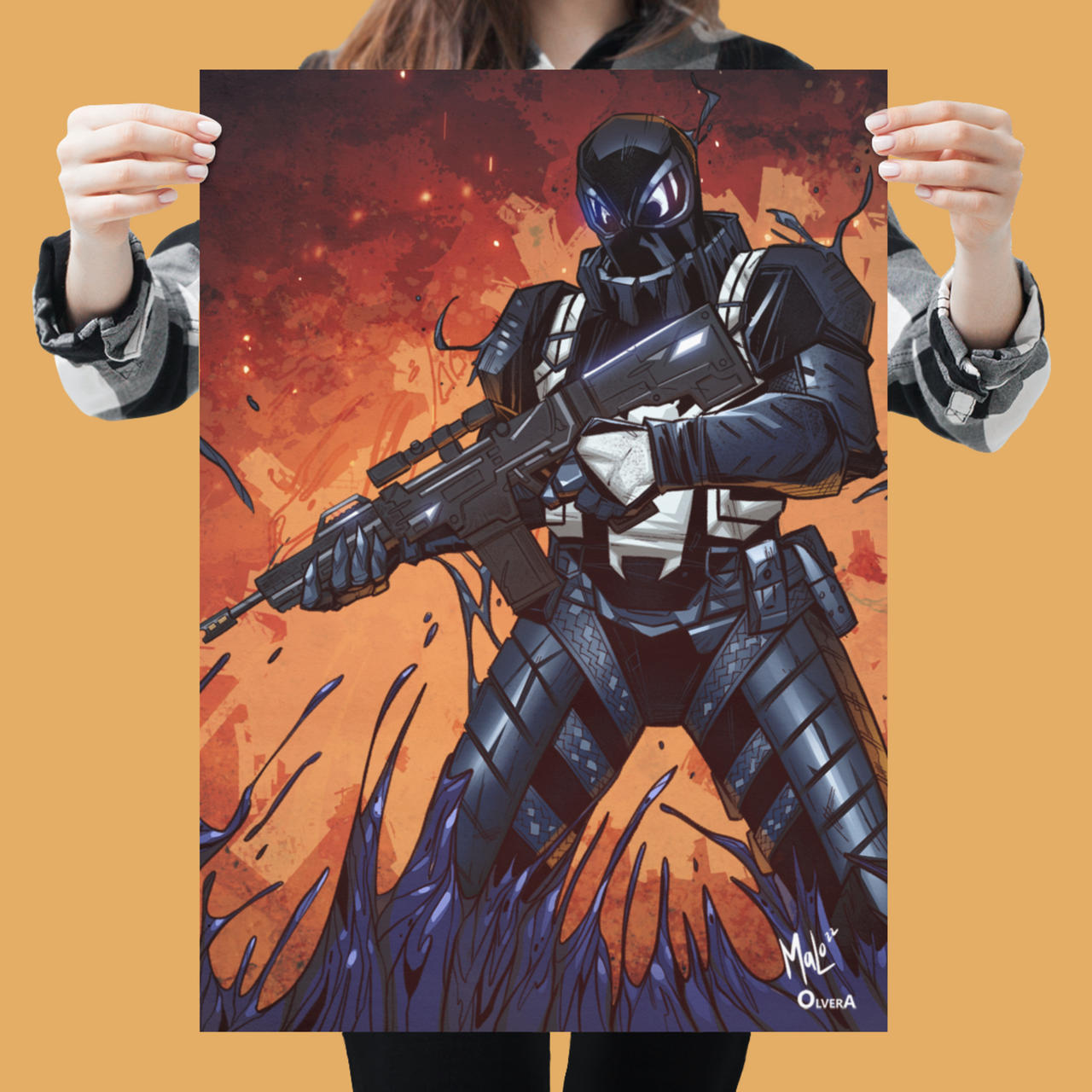 Agent Venom Satin Posters (300gsm) | X-Men | Unsigned | ArtofMalo