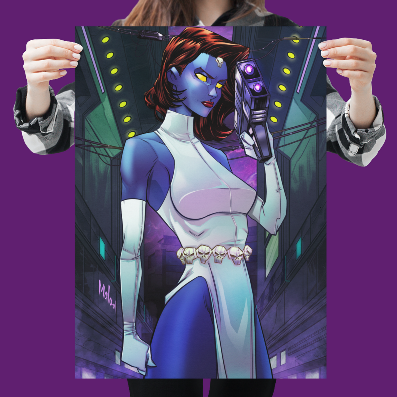 Mystique Satin Posters (300gsm) | X-Men | Unsigned | ArtofMalo