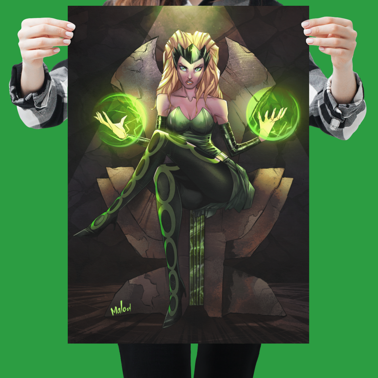 Enchantress Satin Posters (300gsm) | Loki | Unsigned | ArtofMalo