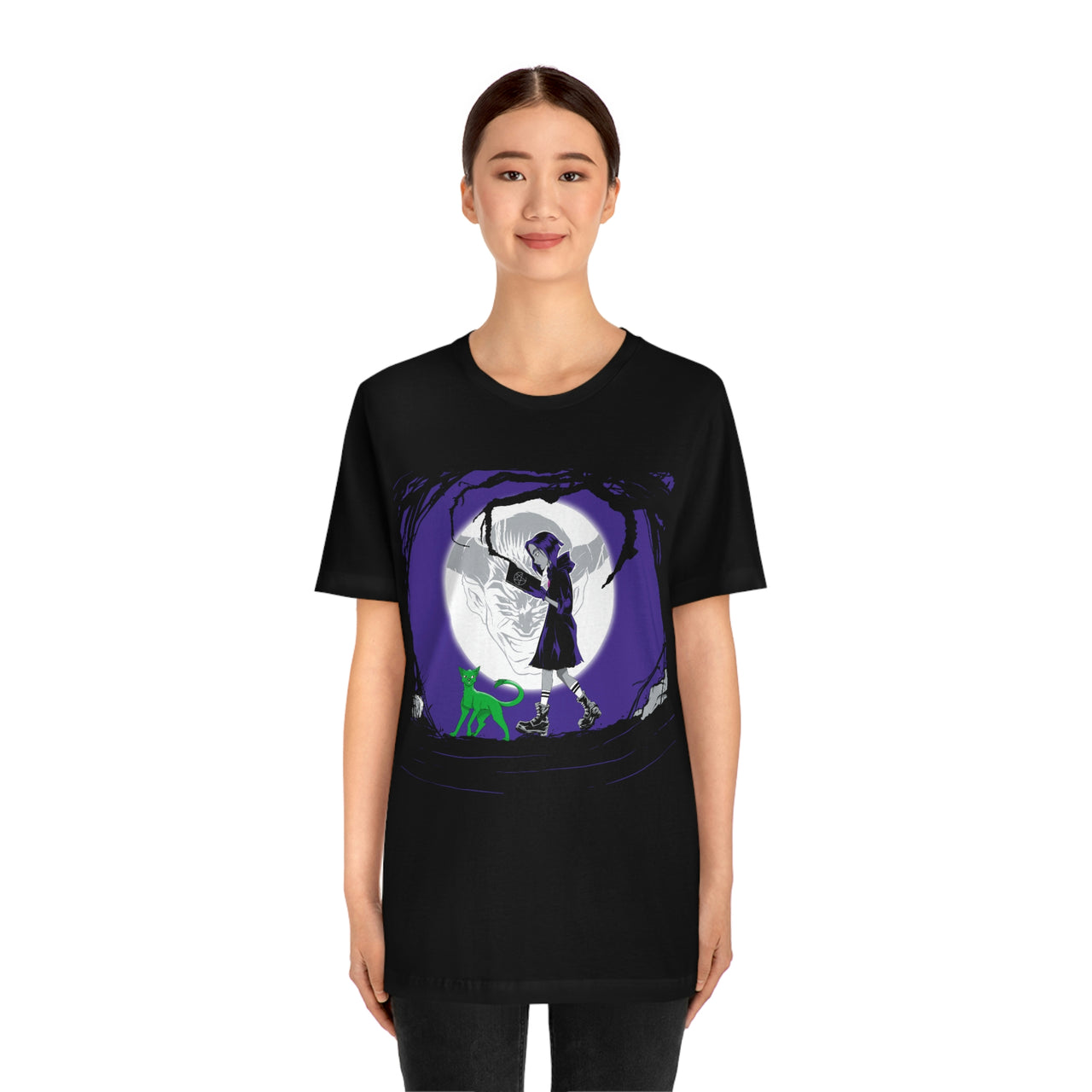 Raven, Beast Boy & Trigon Bella Canvas Unisex Jersey Short Sleeve Tee