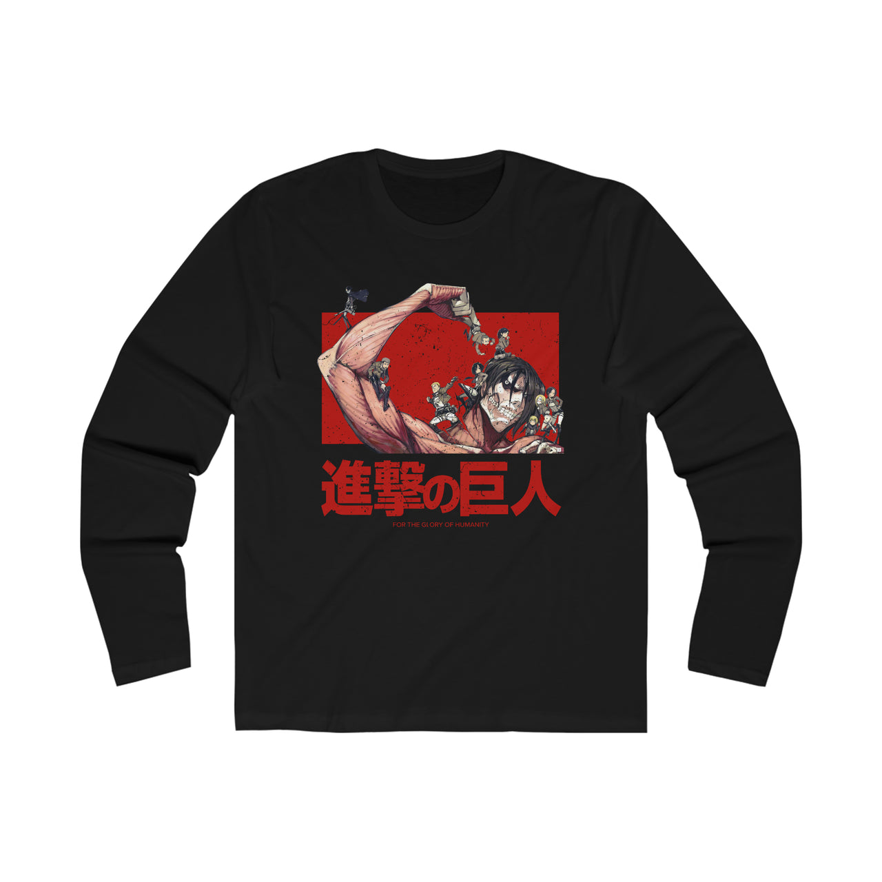 Attack On Titan Men's Long Sleeve Crew Tee