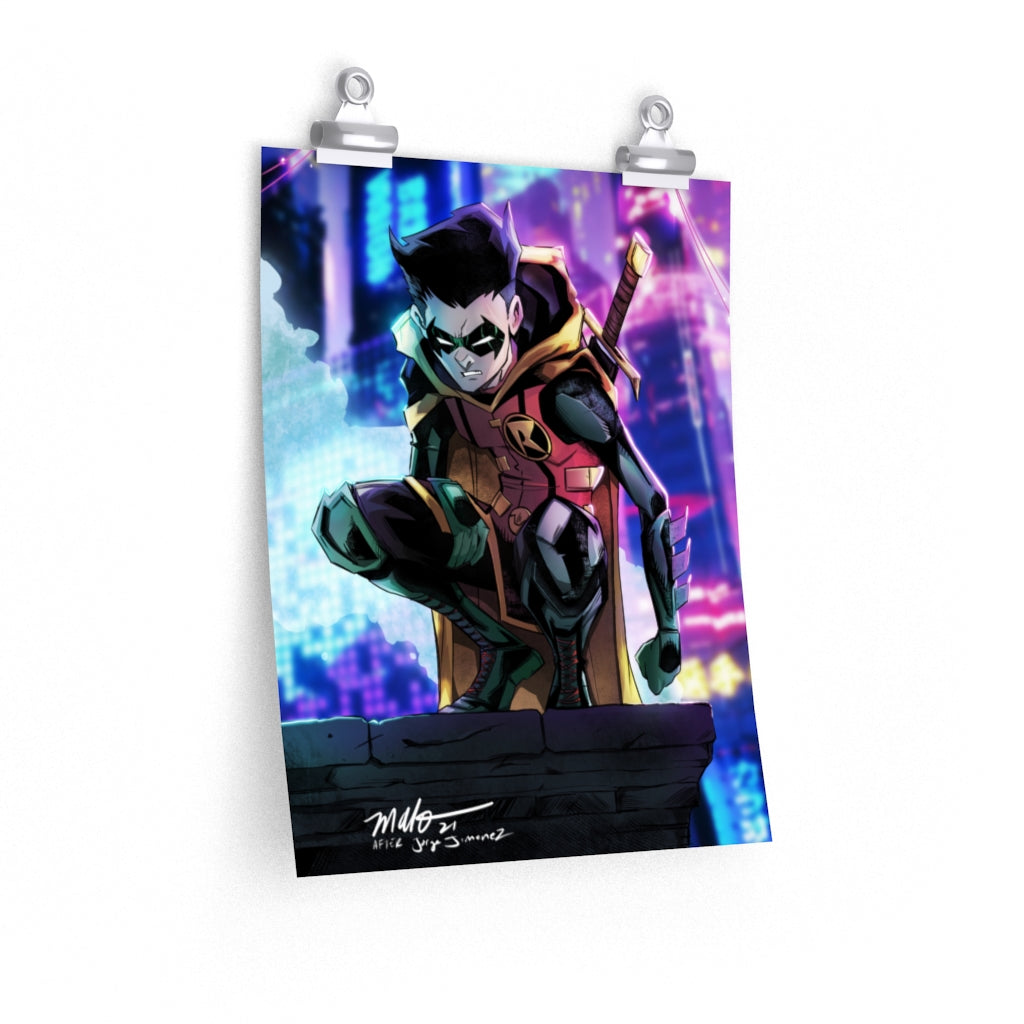 Damian Wayne Premium Matte poster | Original artwork by MALO | Unsigned