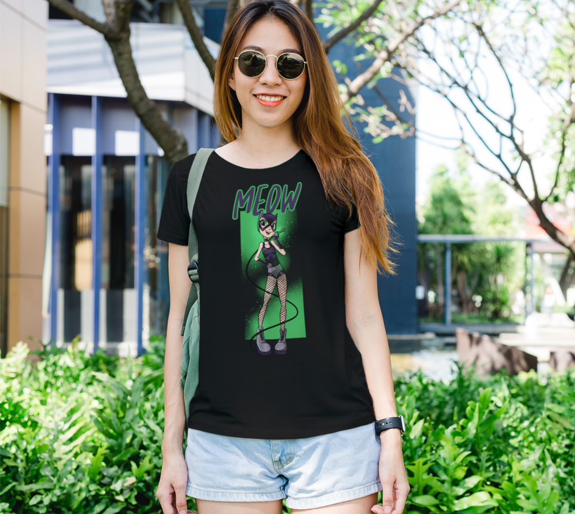 Catwoman Meow Womens Tee