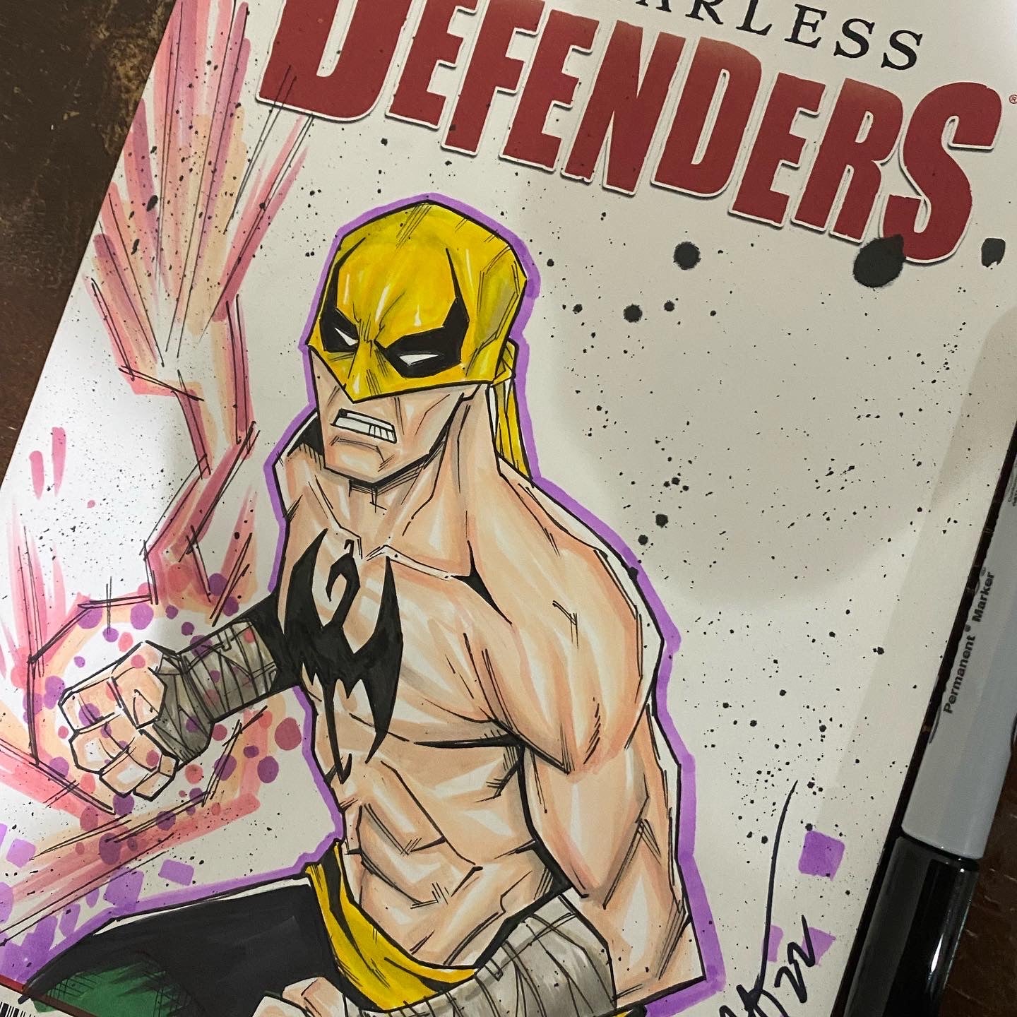 Iron Fist drawing complete : r/arthelp