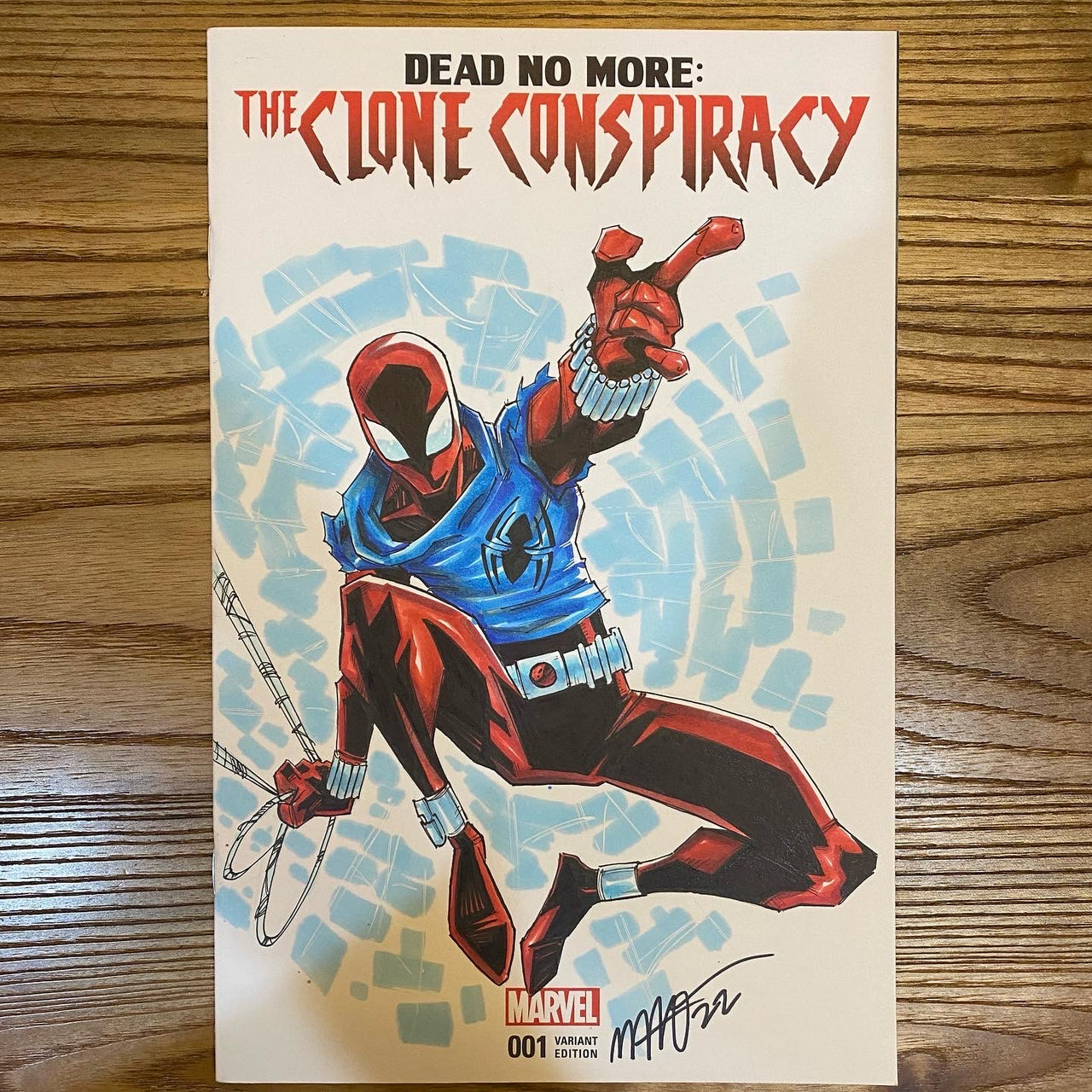 Scarlet Spider on The Clone Conspiracy #1 Sketch Cover