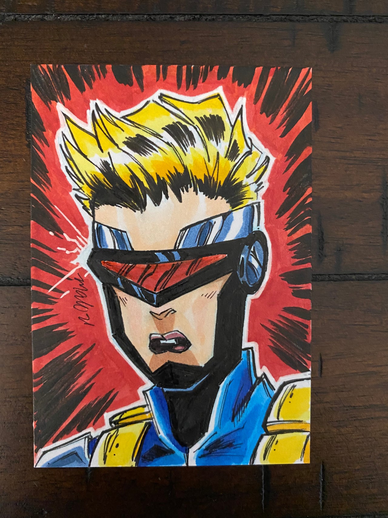 Cyclops Lass on 2.5 x 3.5 sketch card