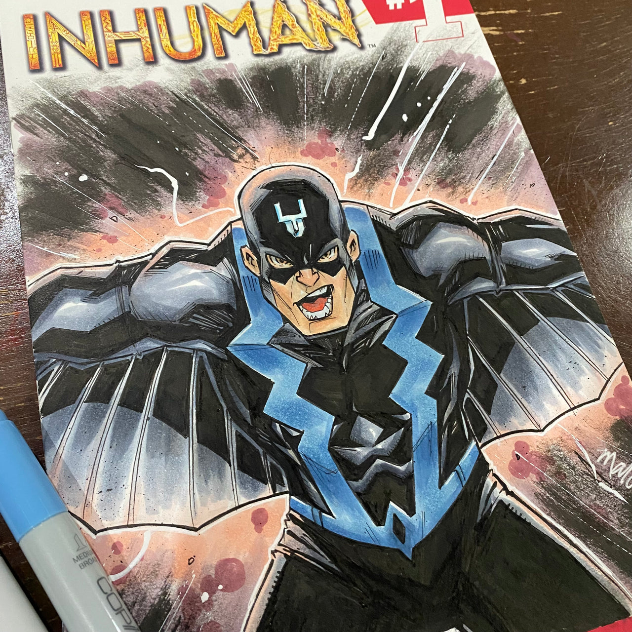 Black Bolt on Inhuman #1 | ArtofMalo