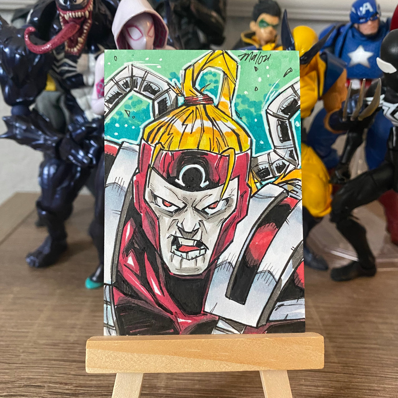 Omega Red on 2.5 x 3.5 sketch card