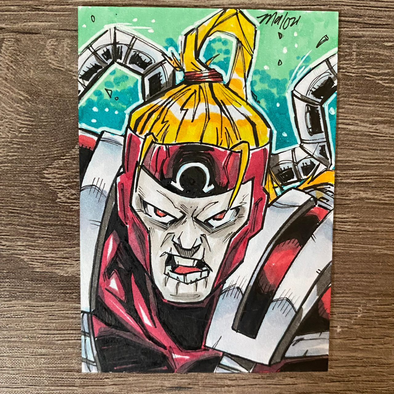 Omega Red on 2.5 x 3.5 sketch card