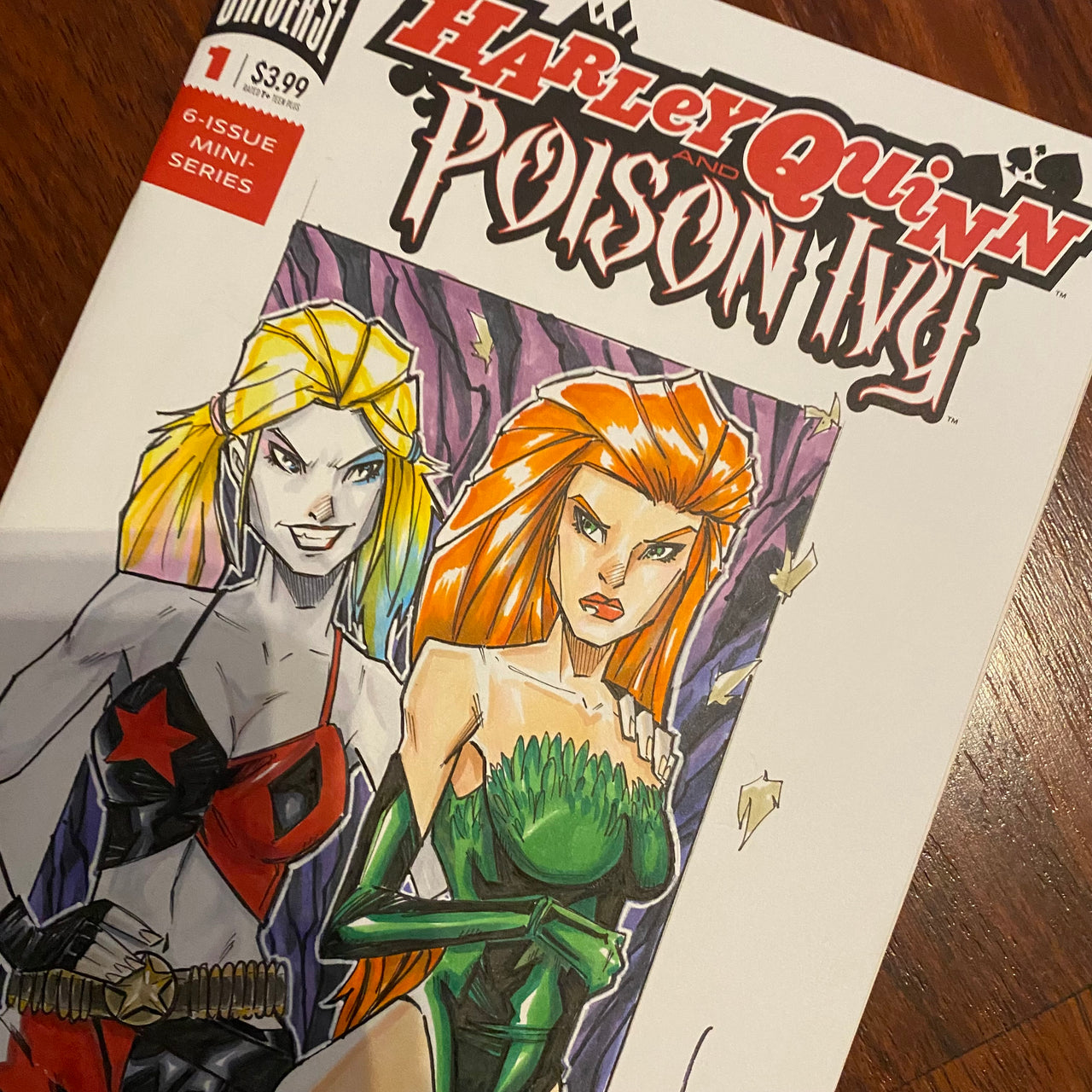 Harley Quinn & Poison Ivy Sketch Cover | DC Comics Art | Original Comic Book Art | ArtofMalo