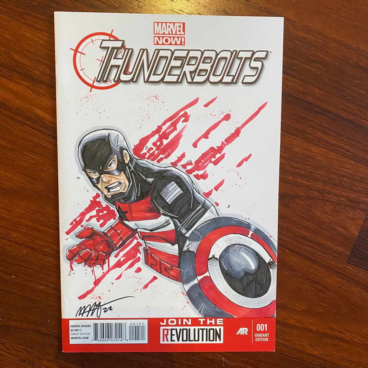 US Agent on Thunderbolts #1 Sketch Cover