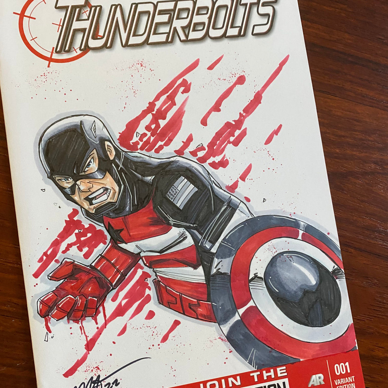 US Agent on Thunderbolts #1 Sketch Cover