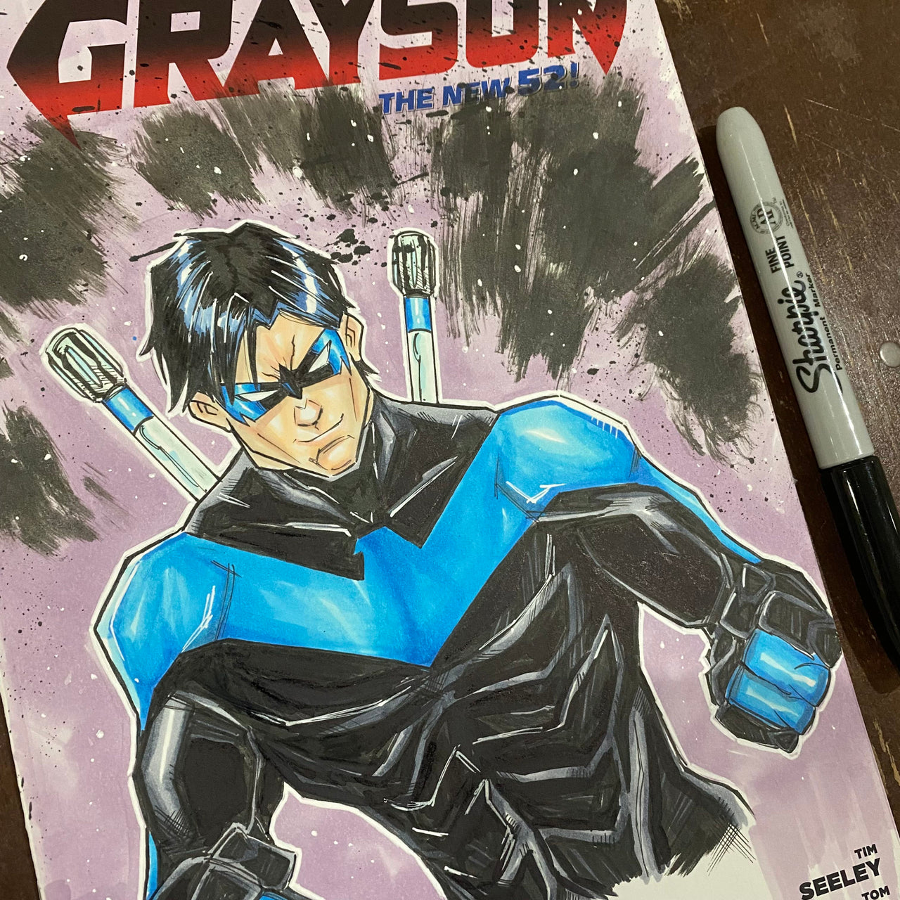 Nightwing on Grayson #1 Sketch Cover