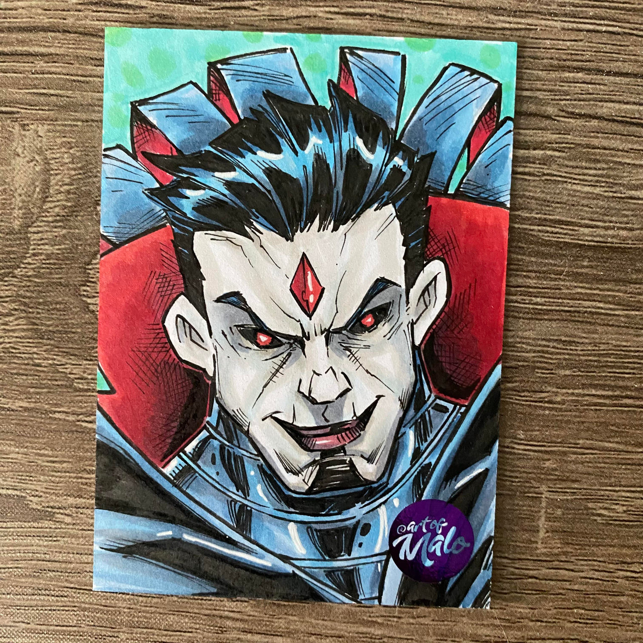 Mr. Sinister 2.5 x 3.5 Sketch Card