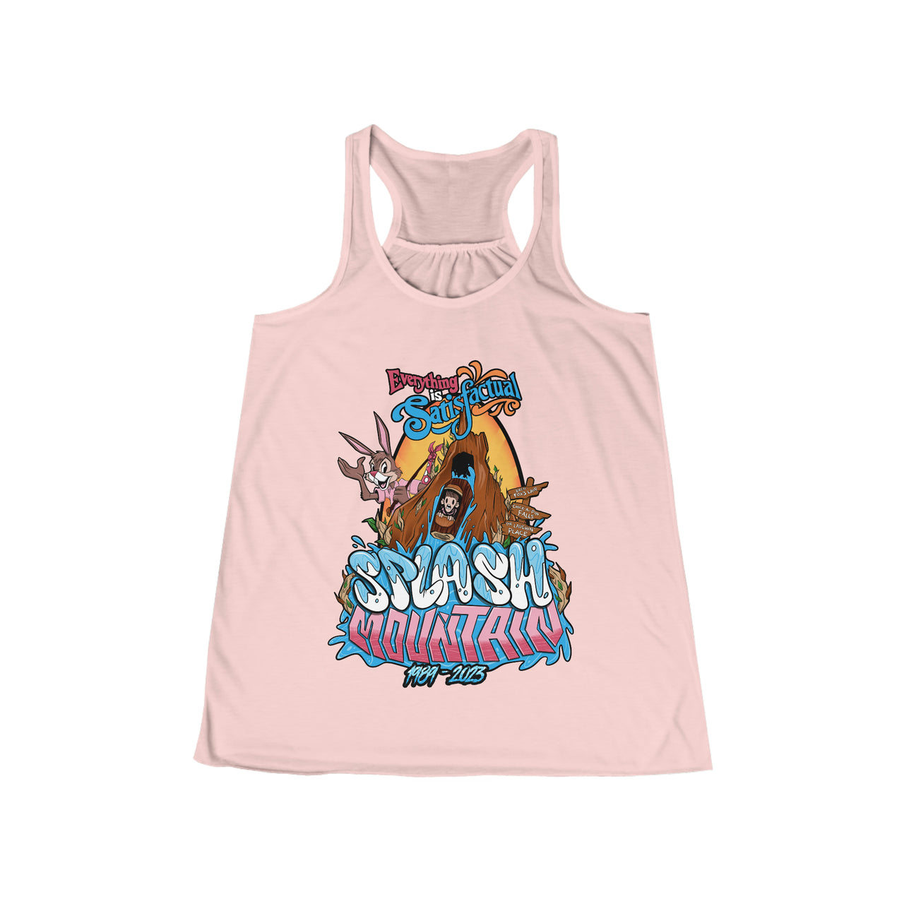 Splash Mountain Women's Flowy Racerback Tank