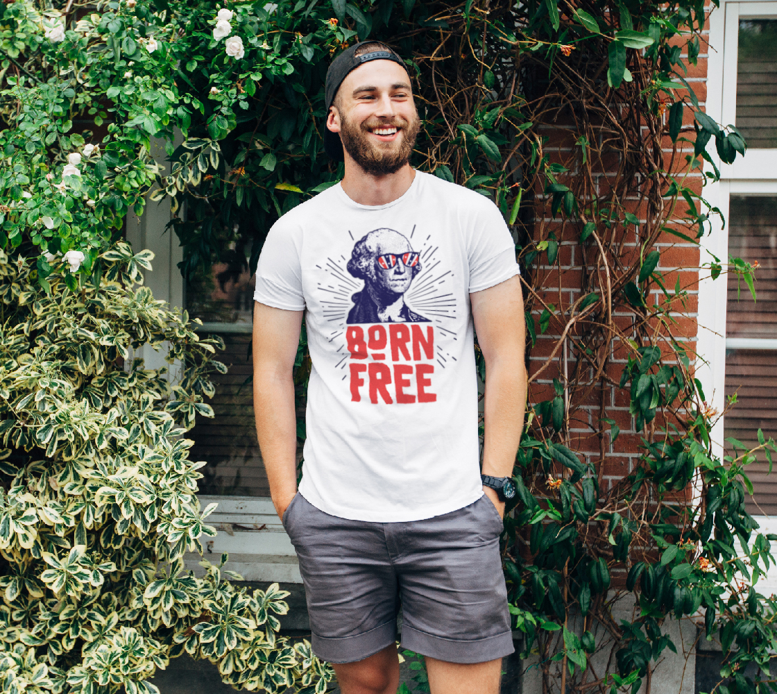 Born Free  George Washington Unisex Tee