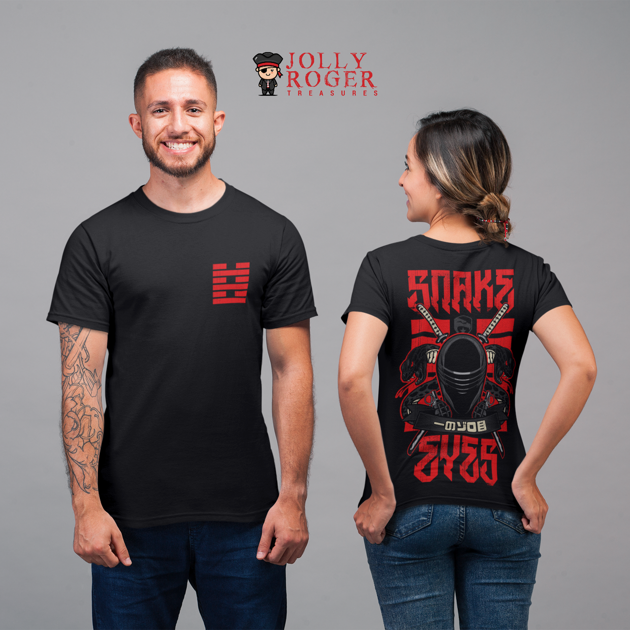 Snake Eyes Tee (2 sided) | Gi Joe Unisex Tee