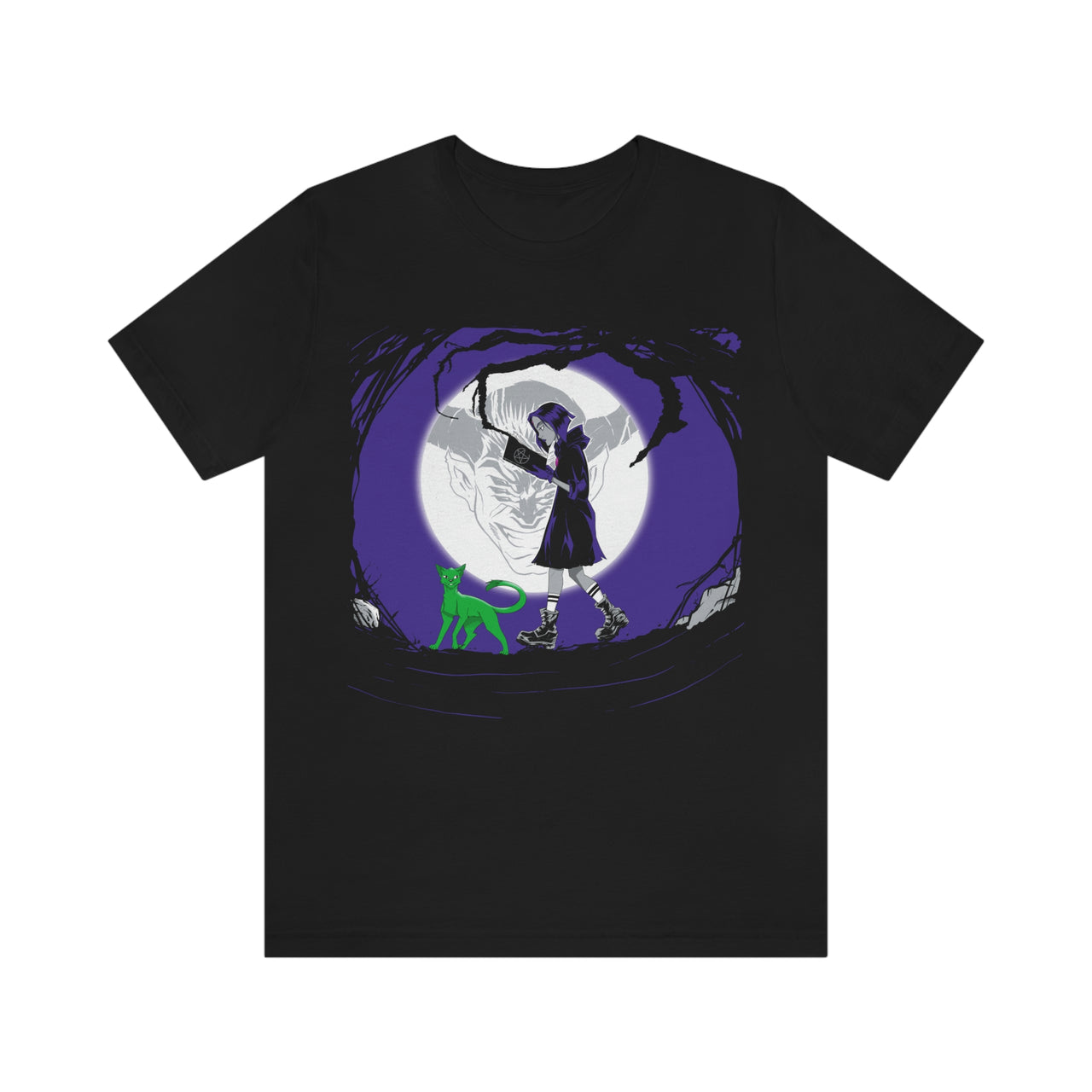 Raven, Beast Boy & Trigon Bella Canvas Unisex Jersey Short Sleeve Tee