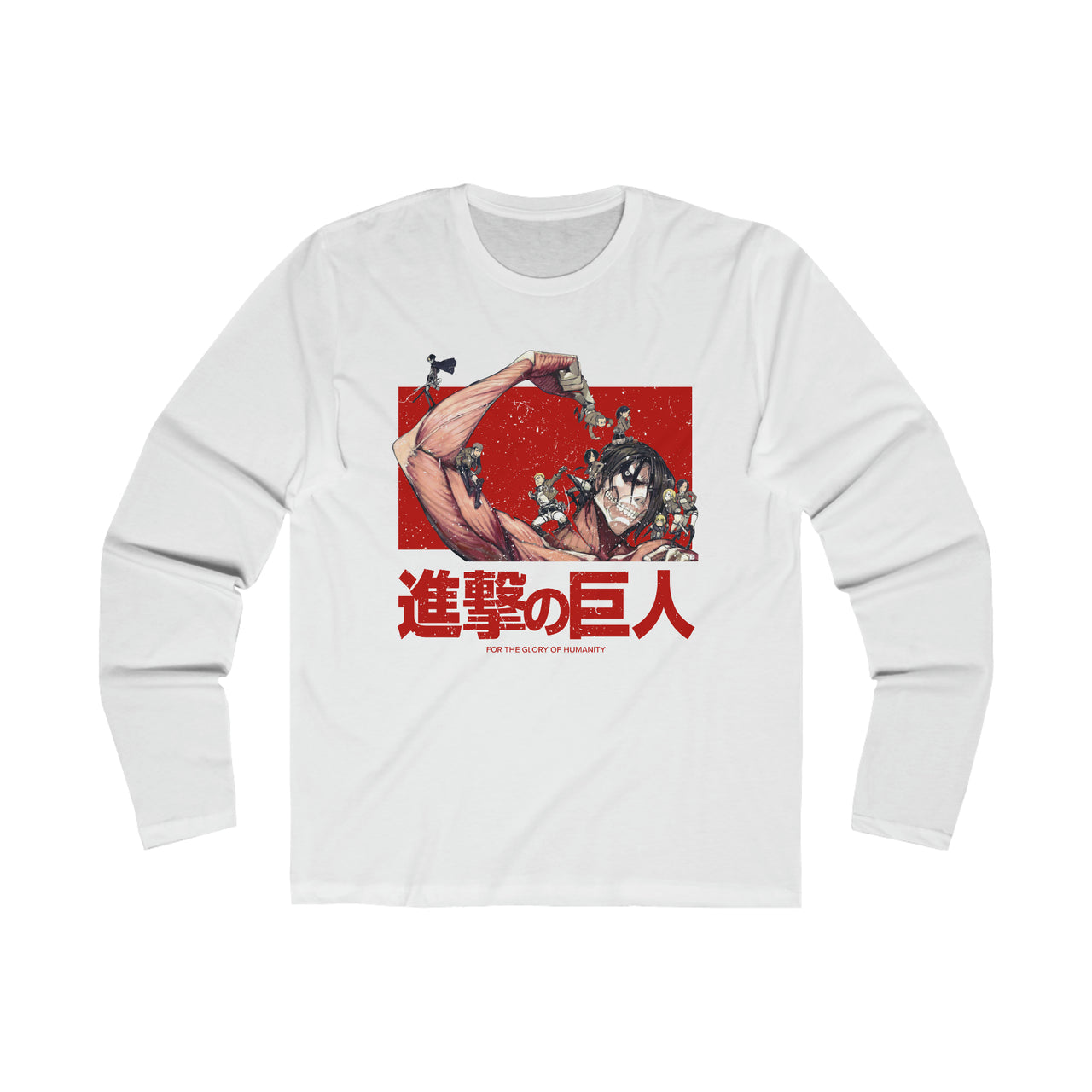 Attack On Titan Men's Long Sleeve Crew Tee