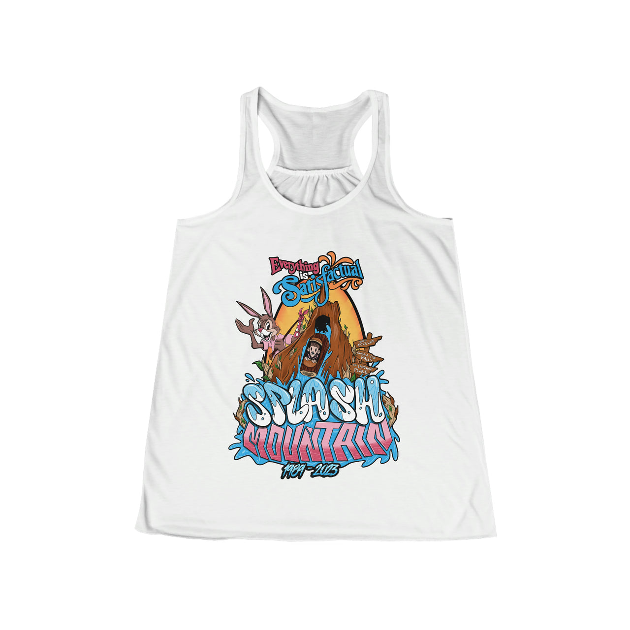 Splash Mountain Women's Flowy Racerback Tank