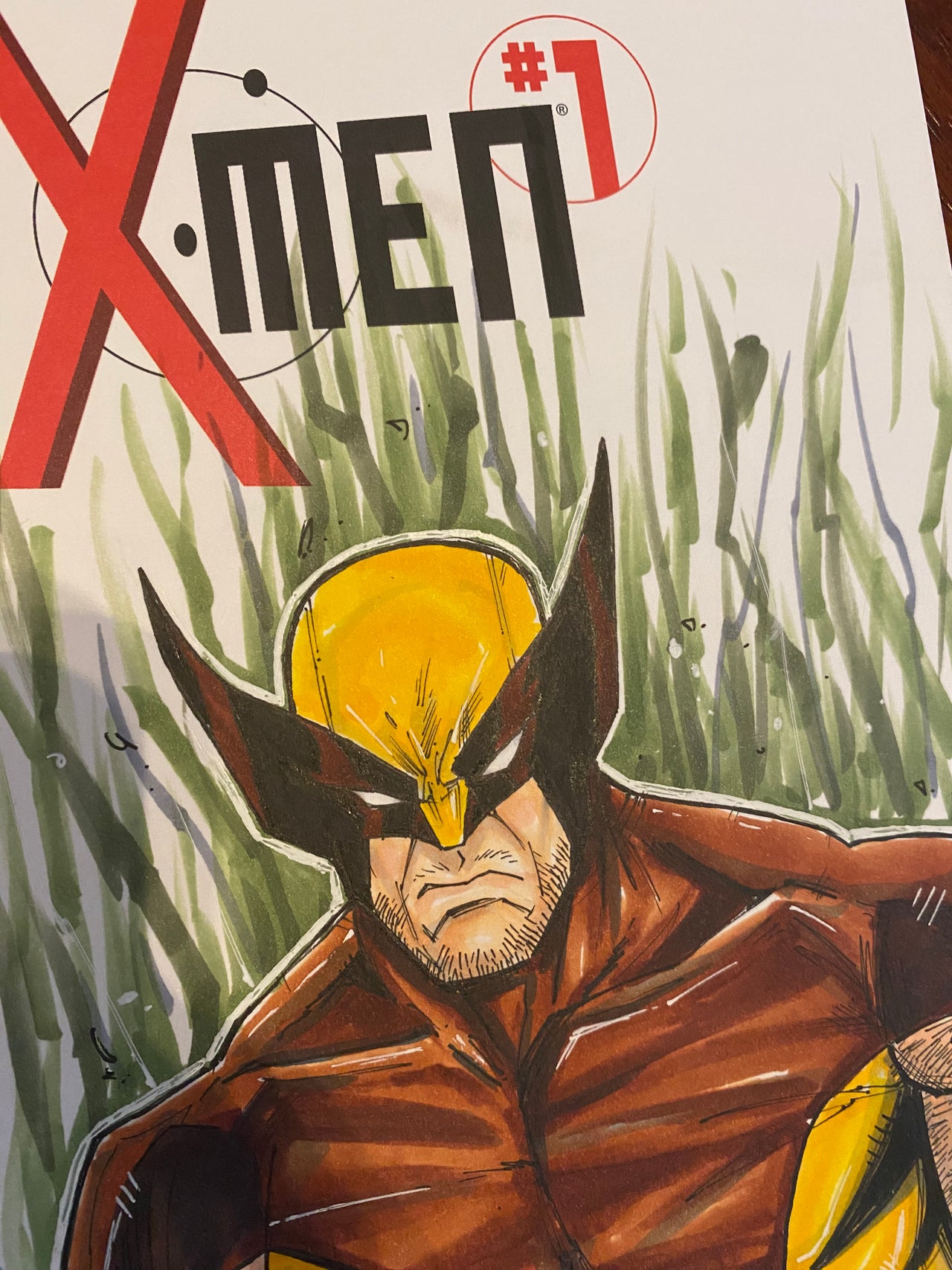 Wolverine on X-Men #1 Sketch Cover