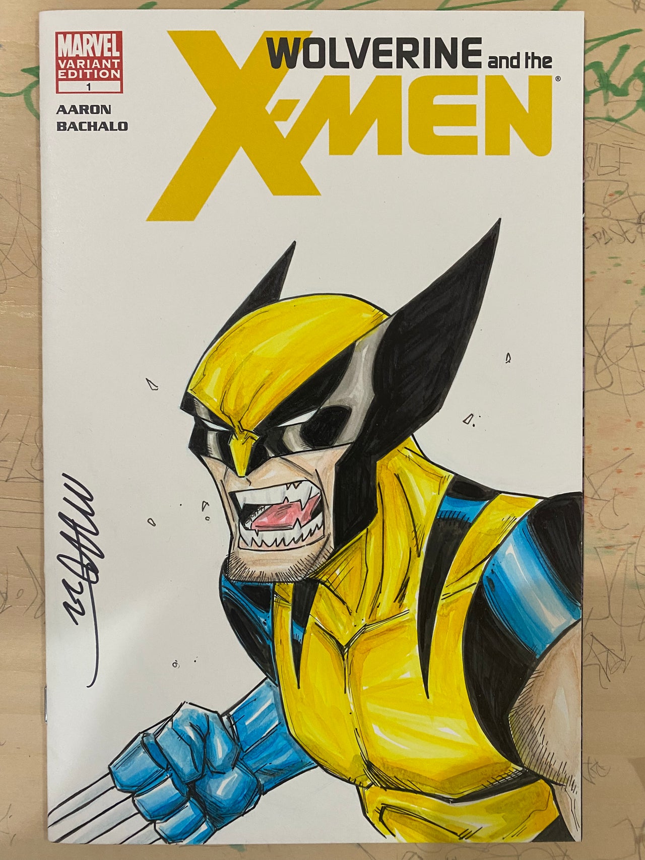 Wolverine on Wolverine & The X-Men #1 Sketch Cover